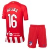 Conjunto (Camiseta+Pantalón Corto) Atlético Madrid Molina 16 Primera Equipación 23-24 - Niño